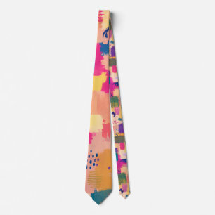 Abstract Brush Stroke Seamless Pattern Tie