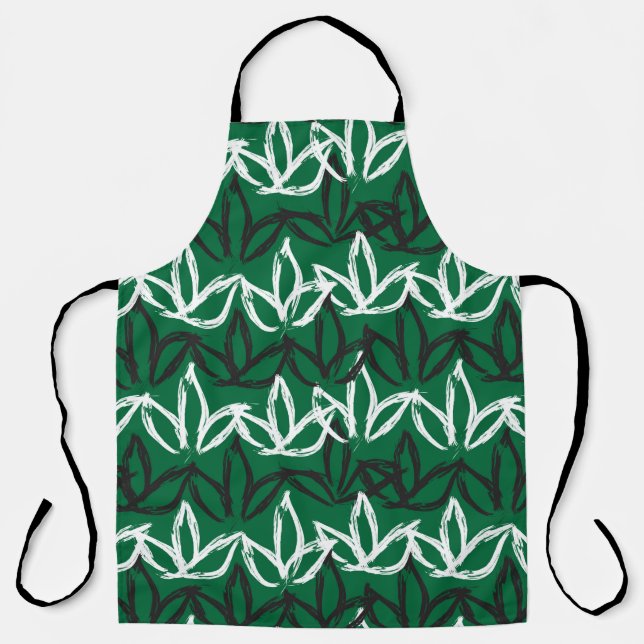 Abstract Brush Strokes Seamless Pattern,  patterns Apron (Front)