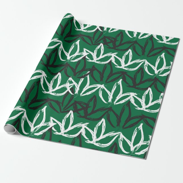 Abstract Brush Strokes Seamless Pattern,  patterns Wrapping Paper (Unrolled)