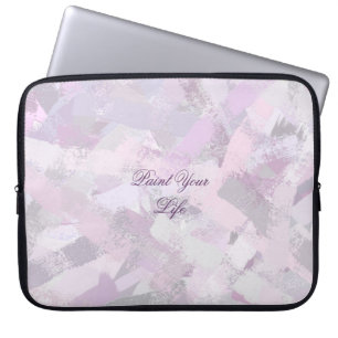 Abstract brush strokes texture laptop sleeve