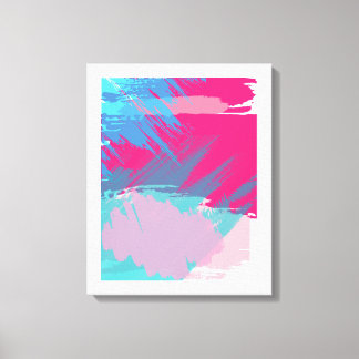 Abstract Brushstroke Energy Canvas Print