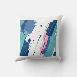 Abstract Brushstroke Pillow