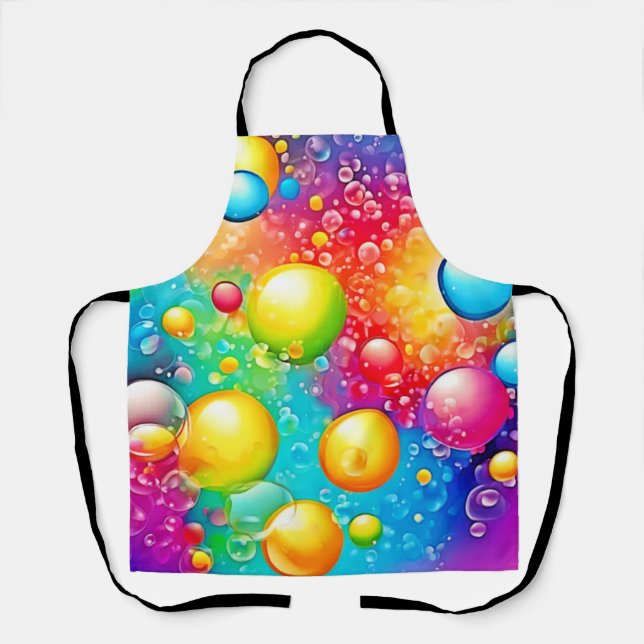 Abstract Bubble Art Apron (Front)