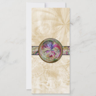 Abstract Bubble Mandala With Ribbon