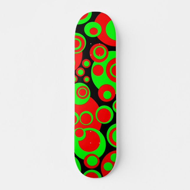 Abstract Bubbles 01 Skateboard (Front)
