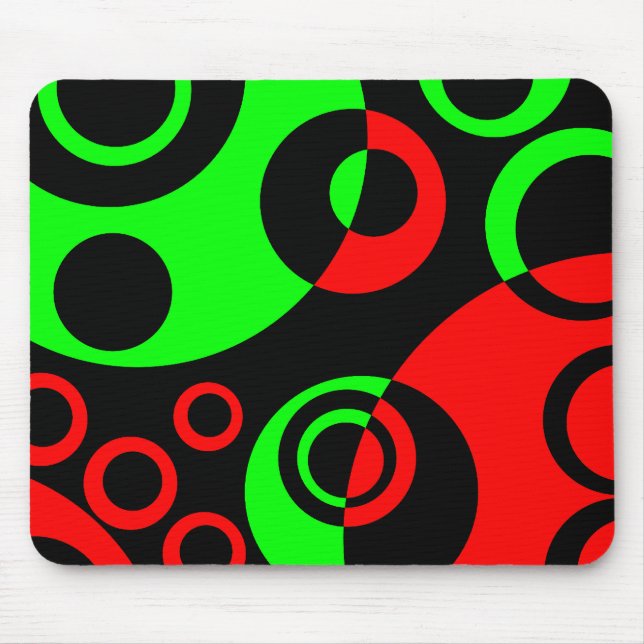 Abstract Bubbles 01 - V2 Mouse Pad (Front)
