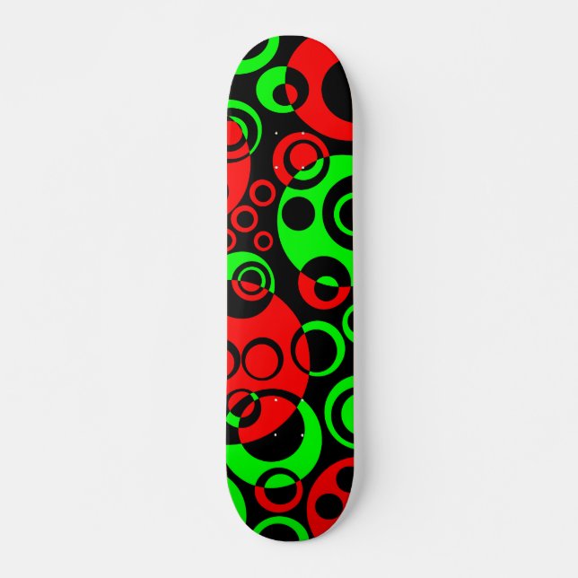 Abstract Bubbles 01 - V2 Skateboard (Front)