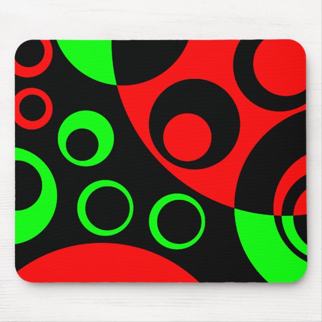 Abstract Bubbles 02 - V2 Mouse Pad (Front)