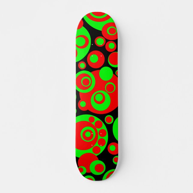 Abstract Bubbles 03 Skateboard (Front)
