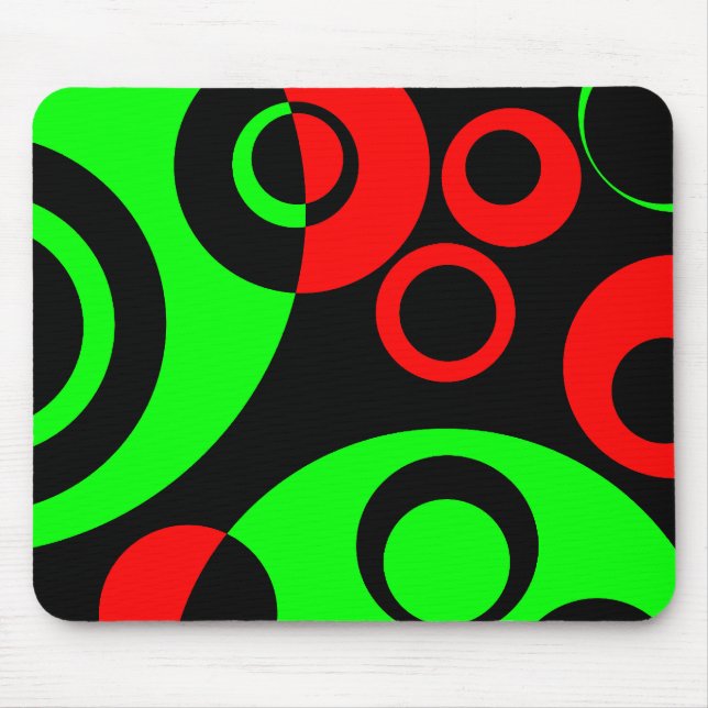 Abstract Bubbles 03 - V2 Mouse Pad (Front)