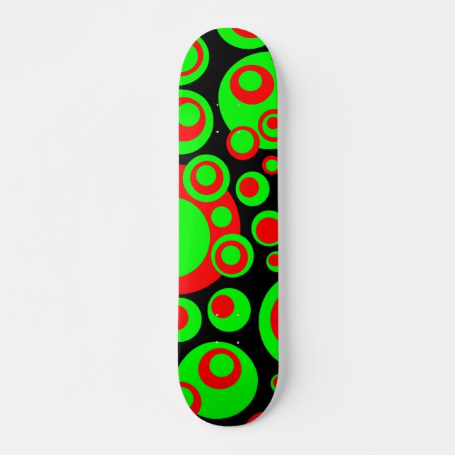 Abstract Bubbles 04 Skateboard (Front)