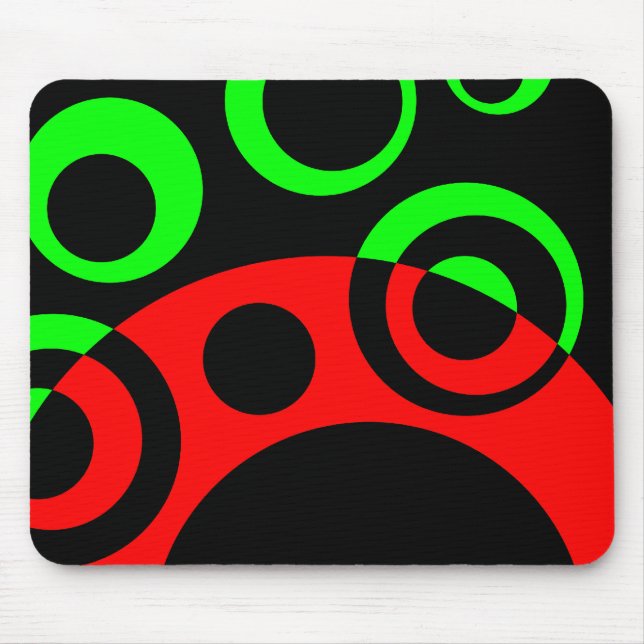 Abstract Bubbles 04 - V2 Mouse Pad (Front)
