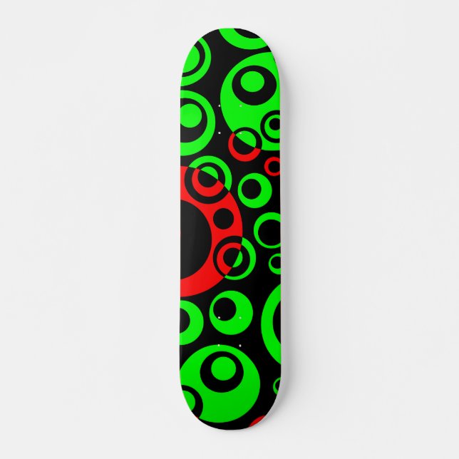 Abstract Bubbles 04 - V2 - Retro Skateboard (Front)
