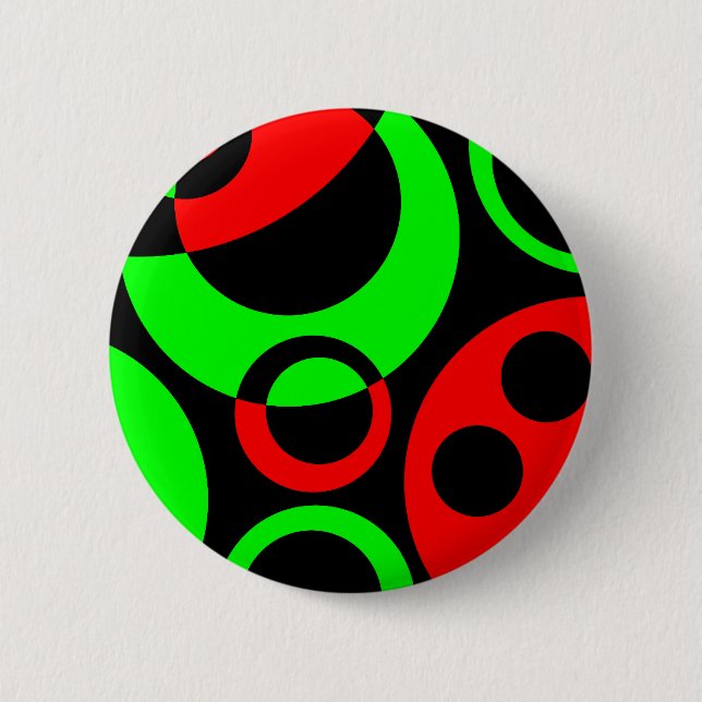 Abstract Bubbles 06 6 Cm Round Badge (Front)