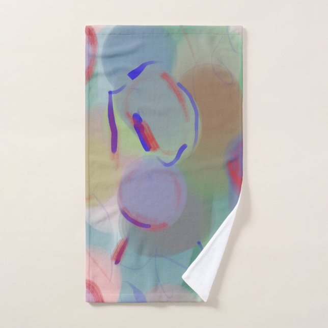 Abstract bubbles hand towel (Hand Towel)