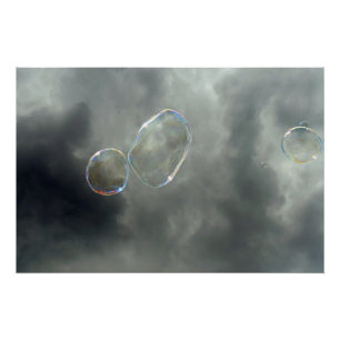 Abstract bubbles poster