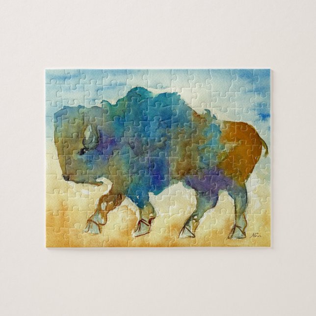Abstract Buffalo Puzzle (Horizontal)
