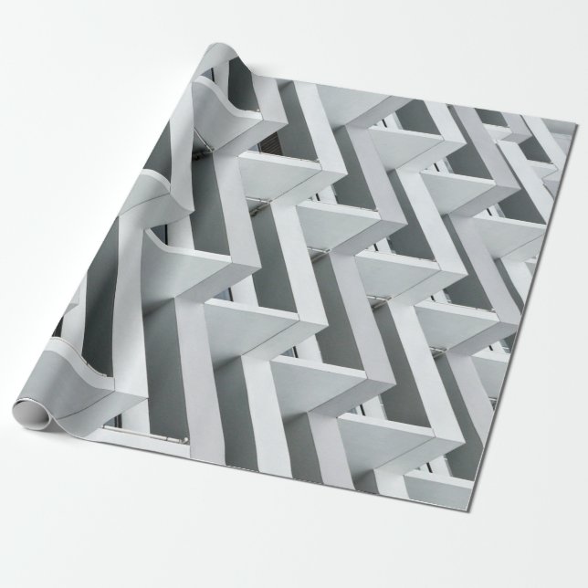 Abstract building wrapping paper (Unrolled)