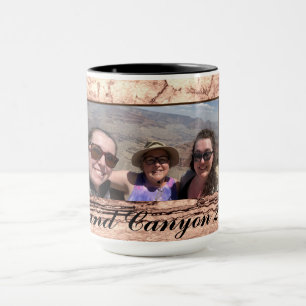 Abstract burnt sienna marble granite personalised  mug