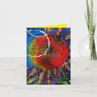 Abstract Burst Note Card