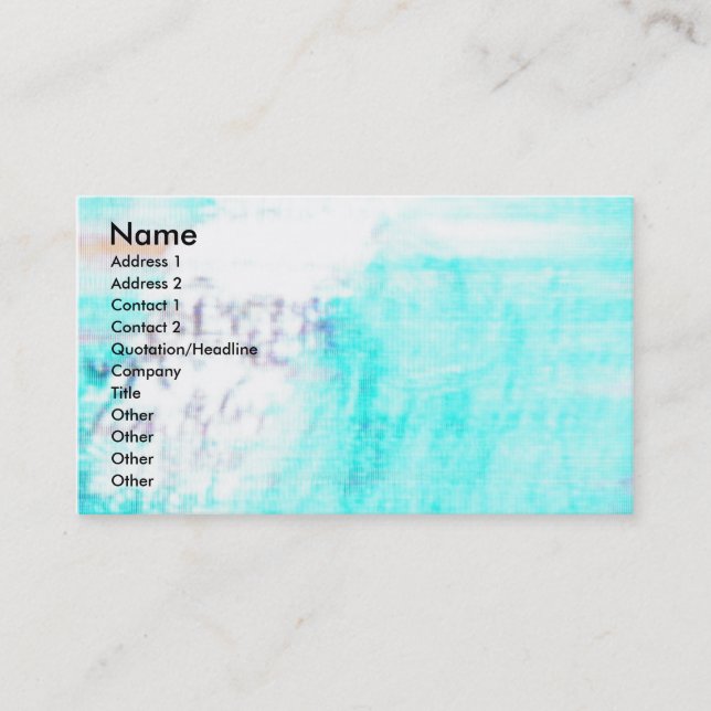 Abstract Business Card (Front)