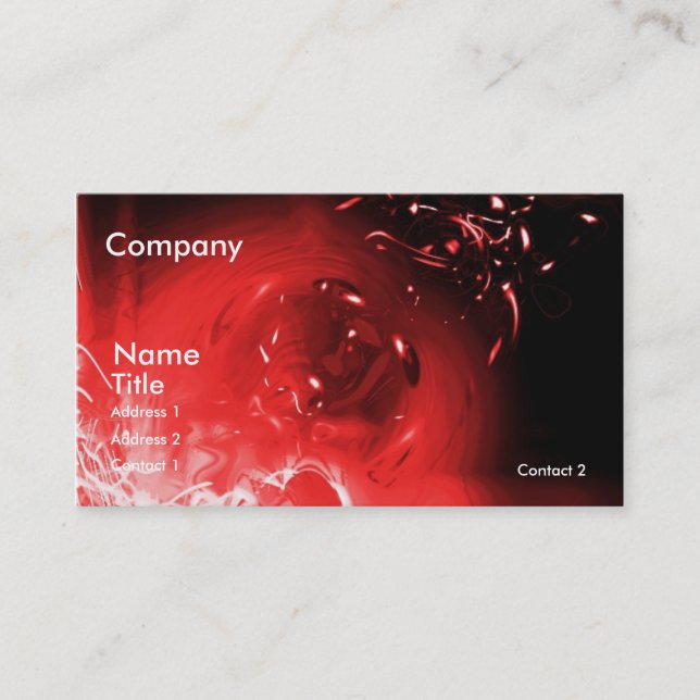 Abstract Business Card (Front)
