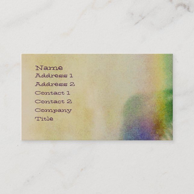 Abstract Business Card (Front)