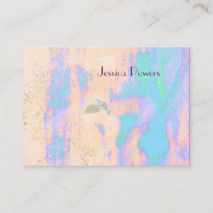 Abstract Businesscards template, turquoise skin Business Card