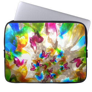 Abstract Butterflies Laptop Sleeve