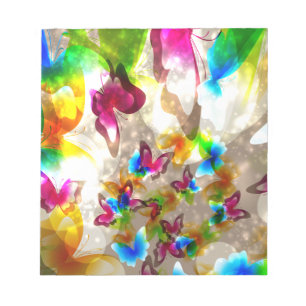 Abstract Butterflies Notepad