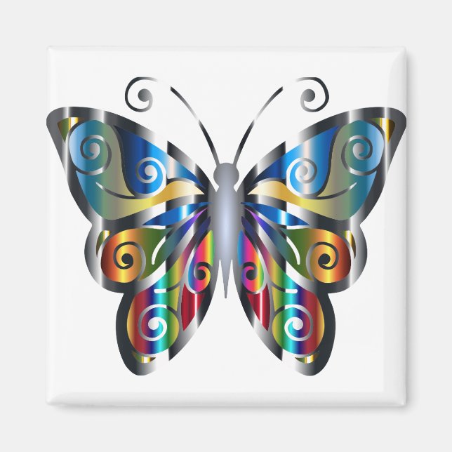 Abstract Butterfly 1 Magnet (Front)