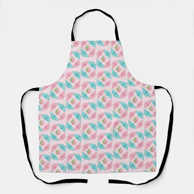 Abstract Butterfly Art Apron (Front)