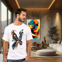 Abstract Butterfly Art – Flowing Colour Expression