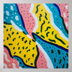 Abstract Butterfly Art  Poster