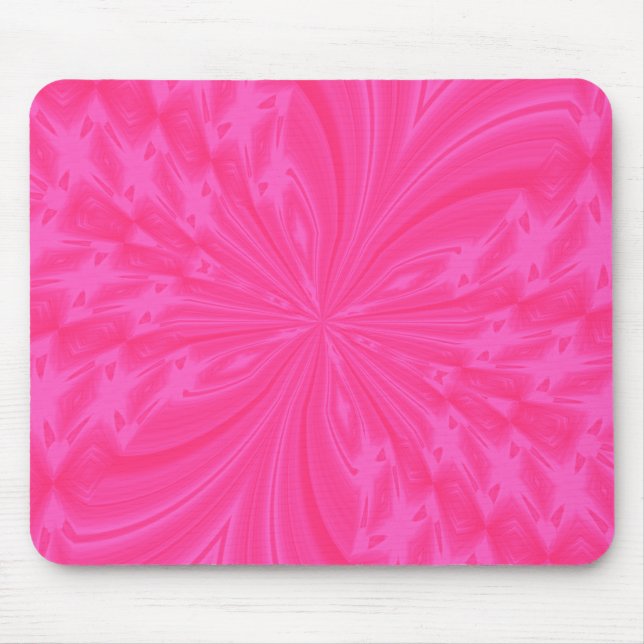 Abstract Butterfly Bright Pink MOUSEPAD (Front)