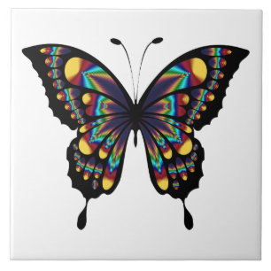 Abstract butterfly ceramic tile
