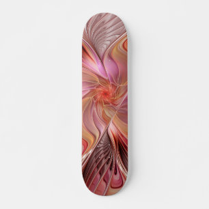Abstract Butterfly Colorful Fantasy Fractal Art Skateboard