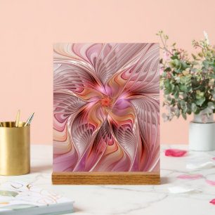 Abstract Butterfly Colourful Fantasy Fractal Art Acrylic Sign