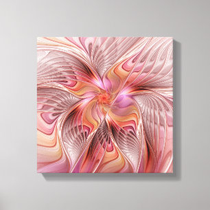 Abstract Butterfly Colourful Fantasy Fractal Art Canvas Print