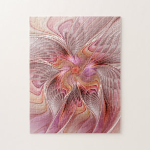 Abstract Butterfly Colourful Fantasy Fractal Art Jigsaw Puzzle