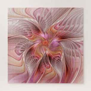 Abstract Butterfly Colourful Fantasy Fractal Art Jigsaw Puzzle