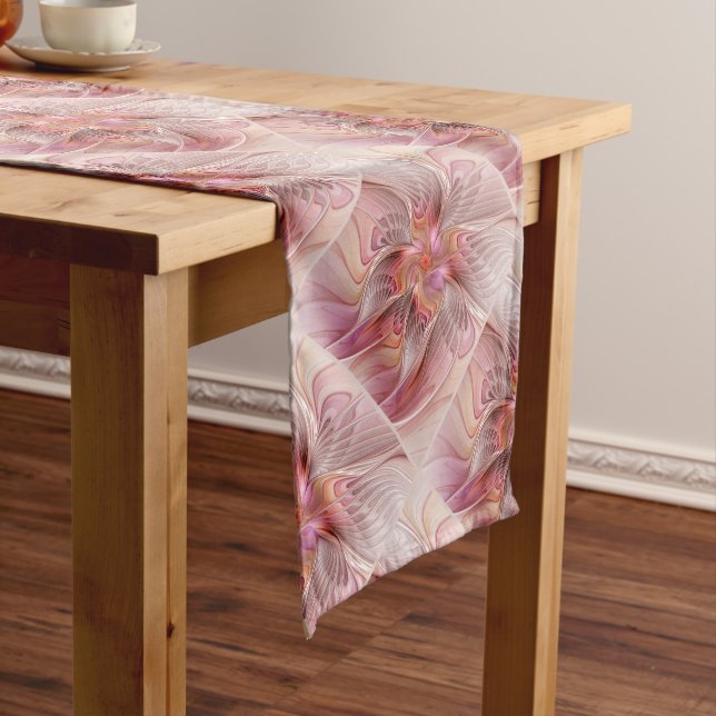 Abstract Butterfly Colourful Fantasy Fractal Art Medium Table Runner (In Situ)