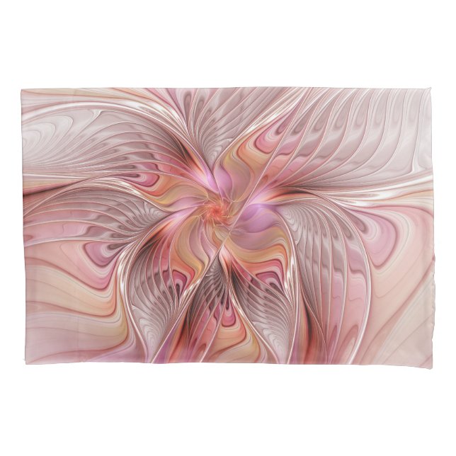 Abstract Butterfly Colourful Fantasy Fractal Art Pillowcase (Front)