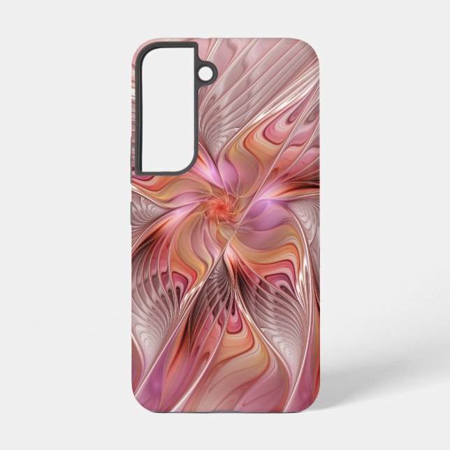 Abstract Butterfly Colourful Fantasy Fractal Art Samsung Galaxy S22 Case (Back)