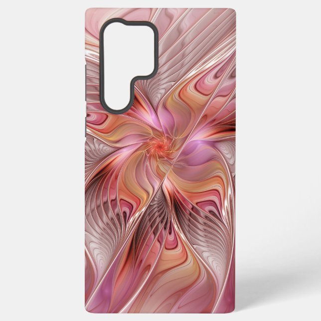 Abstract Butterfly Colourful Fantasy Fractal Art Samsung Galaxy S22 Ultra Case (Back)
