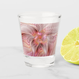 Abstract Butterfly Colourful Fantasy Fractal Art Shot Glass