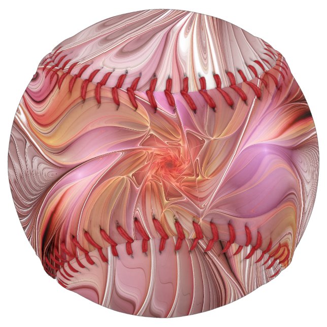 Abstract Butterfly Colourful Fantasy Fractal Art Softball (Front)