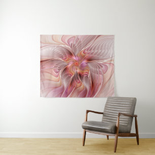 Abstract Butterfly Colourful Fantasy Fractal Art Tapestry