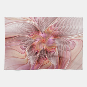 Abstract Butterfly Colourful Fantasy Fractal Art Tea Towel