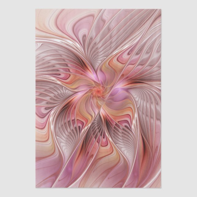 Abstract Butterfly Colourful Fantasy Fractal Art Tissue Paper (Front)
